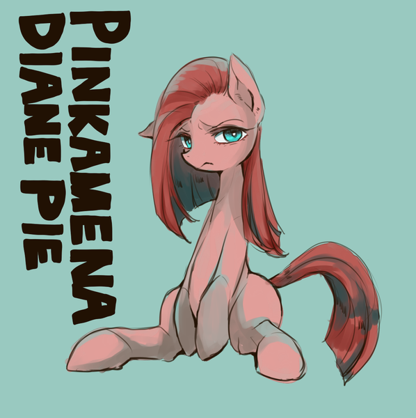 Size: 1023x1026 | Tagged: artist:wan, derpibooru import, pinkamena diane pie, pinkie pie, safe, solo