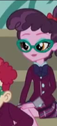 Size: 82x182 | Tagged: safe, derpibooru import, screencap, pepper twist, varsity trim, equestria girls, friendship games, background human, cropped, crystal prep academy, glasses, solo focus