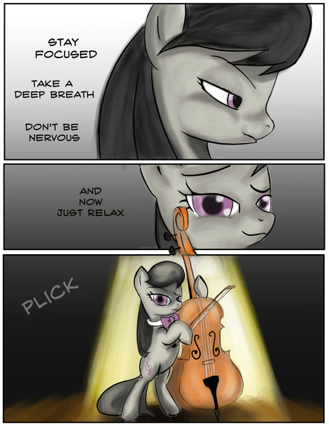 Size: 1200x1553 | Tagged: artist:gunslingerpen, cello, comic, comic:allegrezza, derpibooru import, musical instrument, octavia melody, safe, spotlight