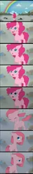 Size: 993x5150 | Tagged: safe, artist:lightning-stars, derpibooru import, edit, pinkie pie, earth pony, pony, bad end, comic, feels, female, filly, harsher in hindsight, hilarious in hindsight, mare, pinkamena diane pie, rainbow, reality ensues, reversed, sad, smiling, solo, we are going to hell, younger