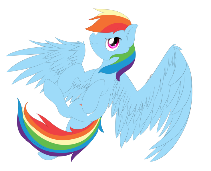 Size: 4890x3978 | Tagged: artist:mercurycraft7, dem wings, derpibooru import, rainbow dash, safe, solo