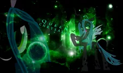 Size: 1001x594 | Tagged: artist:dovahbruh, derpibooru import, double, planet, queen chrysalis, safe, small resolution, space, vector, wallpaper