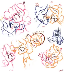 Size: 800x900 | Tagged: safe, artist:littlecloudie, derpibooru import, cheese sandwich, pinkie pie, pokey pierce, cheesepie, female, male, shipping, shipping denied, straight