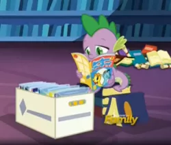 Size: 788x669 | Tagged: archie comics, comic, derpibooru import, made in manehattan, reading, safe, screencap, spike