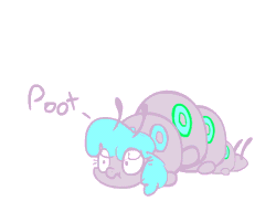 Size: 550x400 | Tagged: safe, artist:yipsy, derpibooru import, caterpillar, monster pony, worm pony, :t, animated, frown, monster mare, pootis, scrunchy face, simple background, solo, vibrating, wat, white background, wide eyes, wiggling