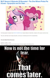 Size: 831x1284 | Tagged: bane, baneposting, derpibooru import, equestria daily, impact font, meme, pinkie pie, princess cadance, safe, slowpoke, synopsis, the dark knight rises, the one where pinkie pie knows