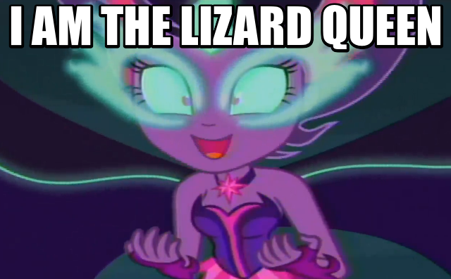 Size: 640x397 | Tagged: safe, derpibooru import, edit, edited screencap, screencap, sci-twi, twilight sparkle, equestria girls, friendship games, caption, i am the lizard queen, image macro, insanity, jim morrison, meme, meme origin, midnight sparkle, midnight sparkle's lines, selma's choice, solo, the doors, the simpsons