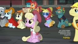 Size: 1920x1080 | Tagged: safe, derpibooru import, screencap, chock-full carafe, joan pommelway, luckette, maybelline, pegasus olsen, peggy holstein, roger silvermane, sterling silver, earth pony, pony, made in manehattan, background pony, bronclyn, construction pony, earring, female, hat, joan holloway, mad men, male, manehattan, mare, neckerchief, necklace, necktie, peggy olson, piercing, roger sterling, shawl, stallion, theoretical starlight glimmer