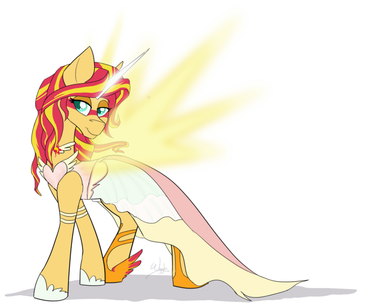 Size: 1400x1167 | Tagged: safe, artist:wiggles, derpibooru import, sunset shimmer, ponified, pony, equestria girls, friendship games, beautiful, daydream shimmer, equestria girls ponified, solo