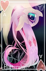 Size: 2750x4250 | Tagged: ace of hearts, artist:rootthree, card, derpibooru import, fluttershy, safe, solo