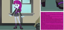 Size: 1280x615 | Tagged: safe, artist:trohobo, derpibooru import, crimson napalm, flash sentry, mystery mint, thunderbass, equestria girls, background human, clothes, jacket, micro