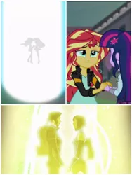 Size: 900x1200 | Tagged: safe, derpibooru import, screencap, sci-twi, sunset shimmer, twilight sparkle, equestria girls, friendship games, asami sato, comparison, korra, korrasami, the legend of korra