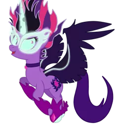 Size: 1024x1080 | Tagged: safe, artist:daringashia, derpibooru import, sci-twi, twilight sparkle, ponified, equestria girls, friendship games, demon twilight, equestria girls ponified, evil twilight, midnight sparkle, simple background, solo, transparent background