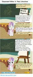 Size: 2345x5481 | Tagged: artist:birdco, blushing, classroom follies, comic, derpibooru import, rarity, suggestive, sweetie belle