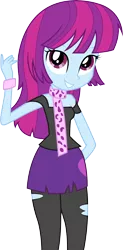 Size: 4036x8216 | Tagged: safe, artist:owlisun, derpibooru import, mystery mint, equestria girls, friendship games, absurd resolution, background human, cute, mysterybetes, simple background, solo, transparent background, vector