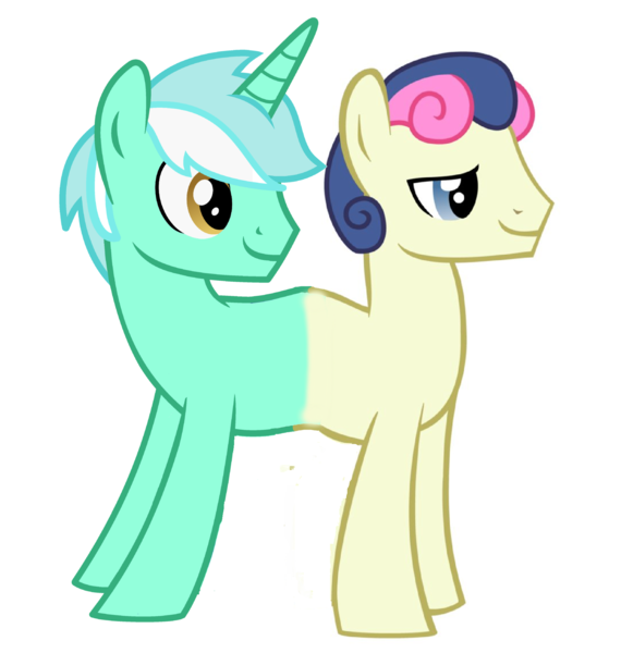 Size: 1949x2053 | Tagged: safe, artist:theunknowenone1, derpibooru import, edit, bon bon, lyra heartstrings, sweetie drops, boy bon, boyra, conjoined, fusion, gay, guyra, guyrabon, guyrabon (fusion), lyrabon, lyrabon (fusion), male, rule 63, shipping, together forever, we have become one