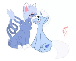 Size: 1968x1567 | Tagged: artist needed, blushing, derpibooru import, glameow, imminent vore, nom, oc, oc:frost bite, safe, unofficial characters only