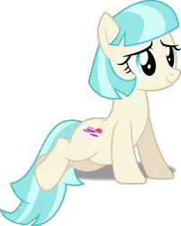 Size: 3216x4000 | Tagged: absurd resolution, artist:dashiesparkle, artist:lahirien, coco pommel, derpibooru import, edit, featureless crotch, made in manehattan, missing accessory, nude edit, ponyscape, safe, simple background, solo, .svg available, transparent background, vector, vector edit