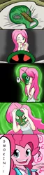 Size: 1000x4000 | Tagged: safe, artist:shujiwakahisaa, derpibooru import, fluttershy, pinkie pie, equestria girls, clothes, commission, tanktop, the mask, the mask of loki, voice actor joke