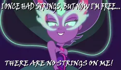 Size: 1863x1076 | Tagged: safe, derpibooru import, screencap, sci-twi, twilight sparkle, equestria girls, friendship games, avengers: age of ultron, image macro, meme, midnight sparkle, midnight sparkle's lines, movie quote, pinocchio, solo, ultron