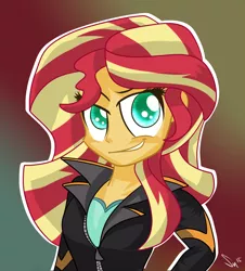 Size: 1000x1108 | Tagged: safe, artist:sintakhra, derpibooru import, sunset shimmer, equestria girls, solo