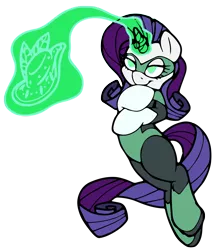 Size: 2300x2667 | Tagged: artist:dfectivedvice, artist:edcom02, crossover, dc comics, derpibooru import, green lantern, horn ring, rarity, safe, simple background, solo, superhero, transparent background