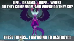 Size: 892x500 | Tagged: safe, derpibooru import, edit, edited screencap, screencap, sci-twi, twilight sparkle, equestria girls, friendship games, final fantasy, final fantasy vi, image macro, kefka palazzo, meme, midnight sparkle, midnight sparkle's lines, solo