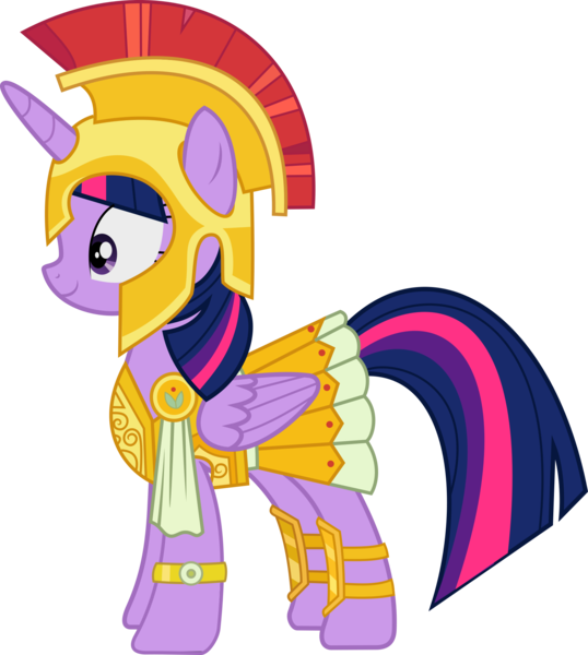 Size: 1732x1932 | Tagged: safe, artist:timelordomega, derpibooru import, twilight sparkle, twilight sparkle (alicorn), alicorn, pony, scare master, armor, armor skirt, athena, athena sparkle, centurion, clothes, costume, female, mare, nightmare night, nightmare night costume, simple background, skirt, solo, transparent background, vector