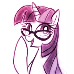 Size: 512x512 | Tagged: safe, artist:remyroez, derpibooru import, twilight sparkle, glasses, solo