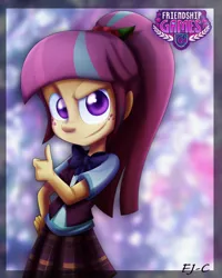Size: 800x1000 | Tagged: safe, artist:fj-c, derpibooru import, sour sweet, equestria girls, friendship games, cute, looking at you, ponytail, solo, sourbetes, thumbs up