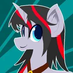 Size: 500x500 | Tagged: safe, artist:sketchy, derpibooru import, oc, oc:quantum shift, unofficial characters only, pony, unicorn, cute, ear fluff, looking at you, portrait, smiling, solo