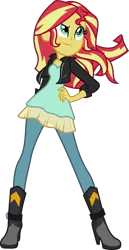 Size: 6000x11597 | Tagged: safe, artist:8-notes, derpibooru import, sunset shimmer, equestria girls, friendship games, .svg available, absurd resolution, clothes, leather jacket, ponyscape, pose, simple background, solo, transparent background, vector