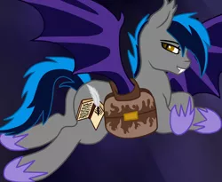 Size: 1024x838 | Tagged: safe, artist:daringashia, derpibooru import, oc, oc:dusk quill, unofficial characters only, bat pony, pony, looking at you, prone, solo