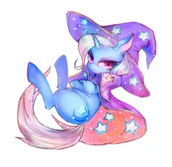 Size: 1980x1922 | Tagged: safe, artist:girlsay, derpibooru import, trixie, pony, unicorn, cute, diatrixes, female, mare, pixiv, pouting, simple background, solo, white background