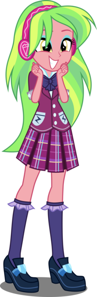 Size: 1737x5316 | Tagged: safe, artist:xebck, derpibooru import, lemon zest, equestria girls, friendship games, absurd resolution, clothes, crystal prep academy, crystal prep academy uniform, crystal prep shadowbolts, cute, headphones, school uniform, shoes, simple background, skirt, smiling, socks, solo, transparent background, vector, zestabetes