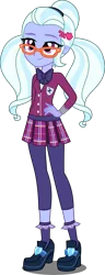 Size: 2036x5316 | Tagged: safe, artist:xebck, derpibooru import, sugarcoat, equestria girls, friendship games, absurd resolution, bowtie, clothes, crystal prep academy, crystal prep academy uniform, crystal prep shadowbolts, glasses, pigtails, pleated skirt, school uniform, simple background, skirt, solo, sugarcute, transparent background, vector