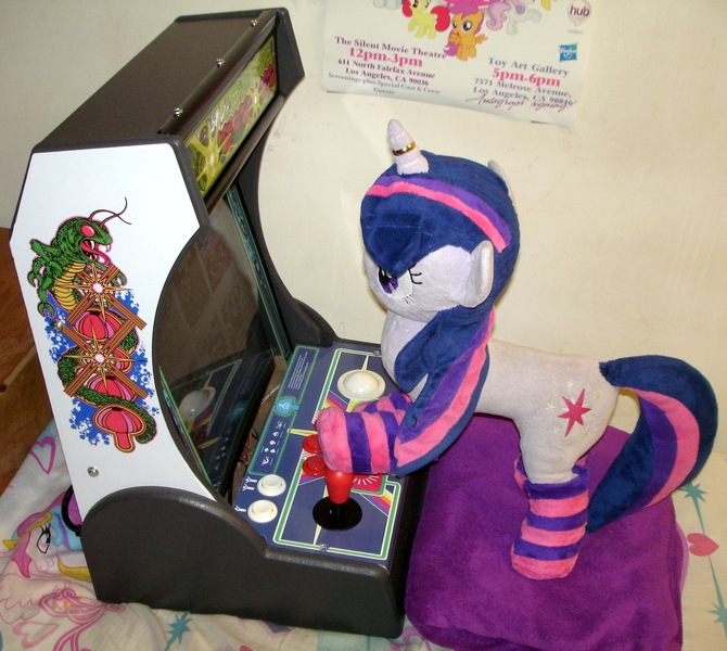 Size: 2172x1944 | Tagged: apple bloom, arcade, arcade game, bed, blanket, centipede, clothes, cute, derpibooru import, hasbro, horn ring, irl, jin, logo, photo, pillow, plushie, poster, princess celestia, safe, scootaloo, socks, striped socks, sweetie belle, the hub, twiabetes, twilight sparkle, video game