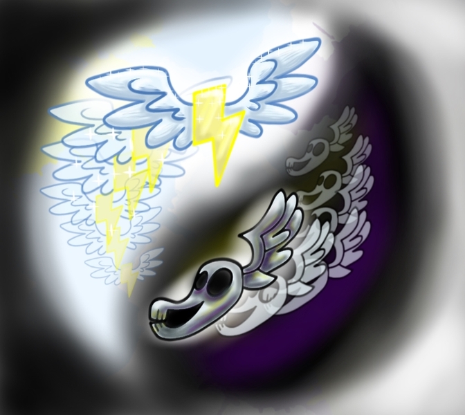 Size: 717x640 | Tagged: safe, artist:shadow strike, derpibooru import, logo, shadowbolts, wonderbolts, yin-yang