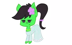 Size: 2880x1800 | Tagged: safe, artist:jeffmango, derpibooru import, oc, oc:anon, oc:anonfilly, unofficial characters only, age regression, clothes, colored, dress, female, filly, implied transformation, implied transgender transformation, tomboy taming