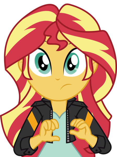 Size: 6000x8036 | Tagged: safe, artist:luckreza8, derpibooru import, sunset shimmer, equestria girls, friendship games, .svg available, absurd resolution, clothes, inkscape, leather jacket, looking at you, simple background, solo, transparent background, vector