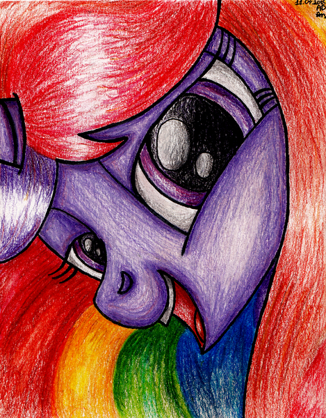 Size: 1628x2084 | Tagged: artist:ad-laimi, artist:aracage, cheerleader, cheerleader sparkle, collaboration, derpibooru import, portrait, safe, solo, traditional art, twilight sparkle