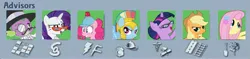 Size: 1173x276 | Tagged: applejack, derpibooru import, fluttershy, mane seven, mane six, pinkie pie, rainbow dash, rarity, safe, sim city, sim city 4, spike, twilight sparkle