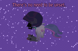 Size: 798x526 | Tagged: safe, derpibooru import, oc, oc:billow pillow, unofficial characters only, cat, pegasus, pony, 3d, animated, caption, colored text, flying, headphones, lantern, legends of equestria, meme, night, solo, stars, wings