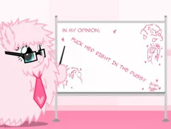 Size: 550x413 | Tagged: also hugs, derpibooru import, editor:reb4ham, exploitable meme, fuck her right in the pussy, meme, oc, oc:fluffle puff, professor poof, safe, tumblr:ask fluffle puff, unofficial characters only, vulgar, whiteboard