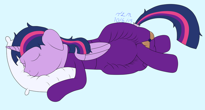 Size: 6486x3498 | Tagged: questionable, artist:thelegitimantis, deleted from derpibooru, derpibooru import, twilight sparkle, twilight sparkle (alicorn), alicorn, pony, diaper, diaper fetish, female, fetish, footed sleeper, mare, messy diaper, messy mane, poofy diaper, poop, poopy diaper, sleeping