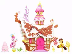 Size: 752x564 | Tagged: balloon, boneless, cheese sandwich, derpibooru import, gummy, pinkie pie, safe, sugarcube corner, toy