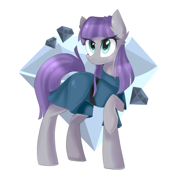 Size: 1024x1024 | Tagged: artist:ten-dril, dead source, derpibooru import, maud pie, raised hoof, safe, solo, wrong cutie mark