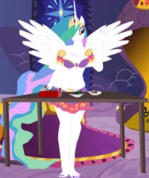 Size: 3611x4305 | Tagged: alicorn, anthro, artist:oceanrailroader, breasts, busty princess celestia, derpibooru import, duo, farm, feet, female, giantess, giantlestia, giant pony, human, macro, plantigrade anthro, princess celestia, suggestive