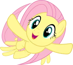 Size: 7000x6257 | Tagged: absurd resolution, artist:uxyd, cute, derpibooru import, filli vanilli, fluttershy, flying, happy, safe, shyabetes, simple background, smiling, solo, transparent background, vector