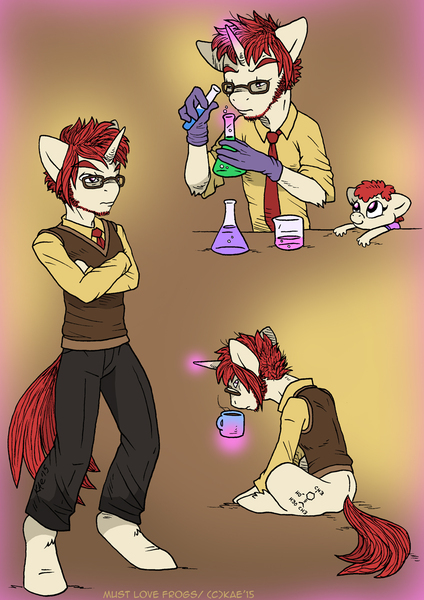 Size: 848x1200 | Tagged: anthro, artist:kaemantis, chemistry, cute, derpibooru import, magic, molecule, oc, oc:briar, safe, science, twist, twistabetes